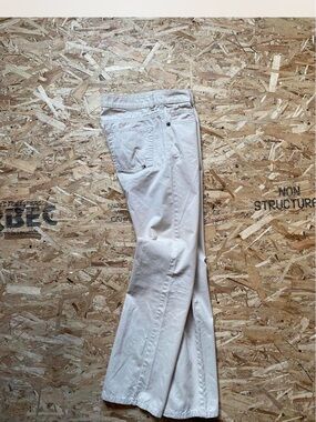 Tommy Hilfiger Cream Low- Rise Flare Jeans